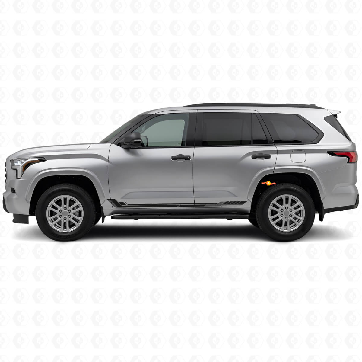 Autocollant Vinyle Bandes Latérales Style Course pour Toyota Sequoia 2022+