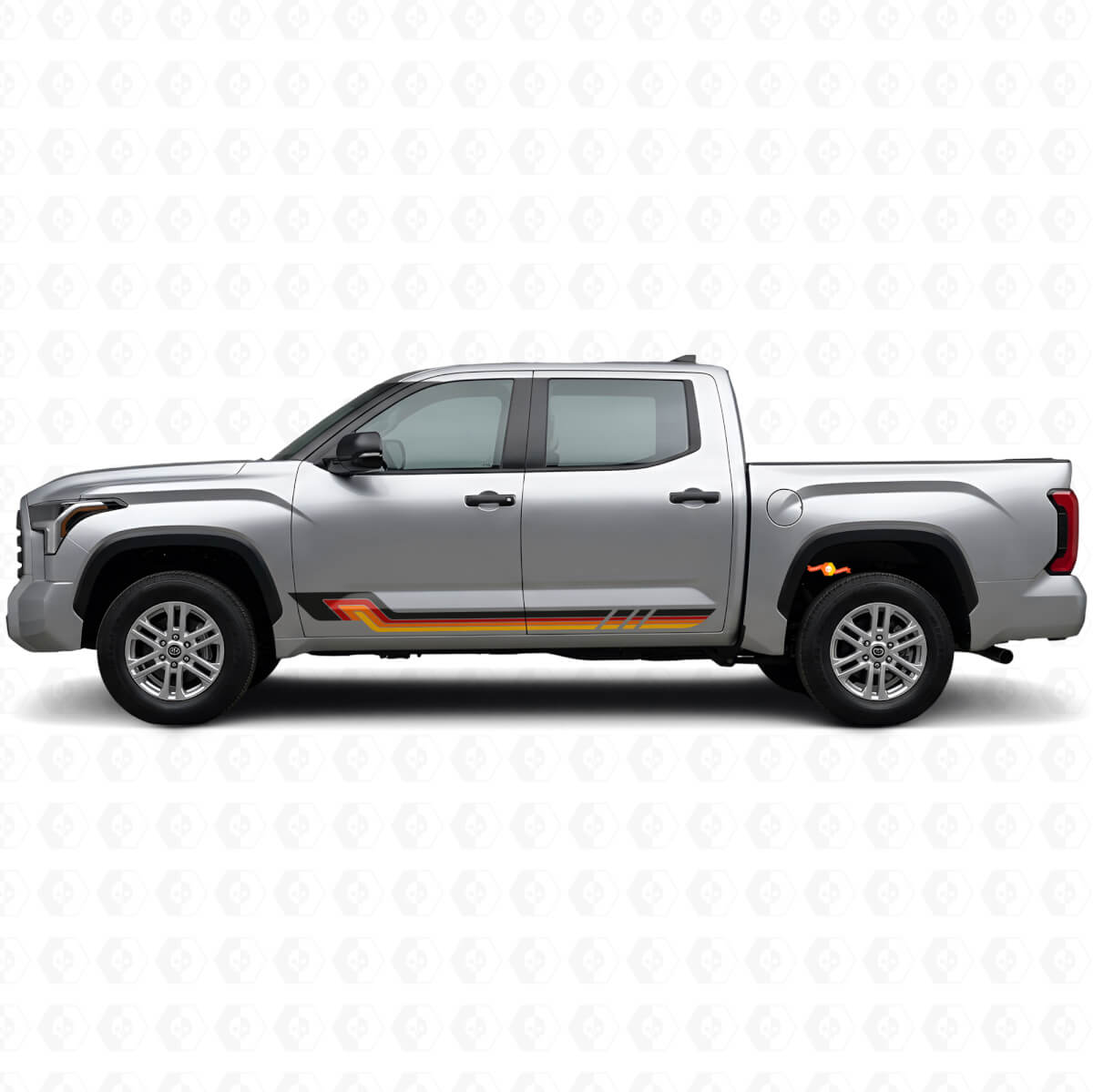 Autocollant en vinyle style vintage avec bandes latérales pour Toyota Tundra 2022+
