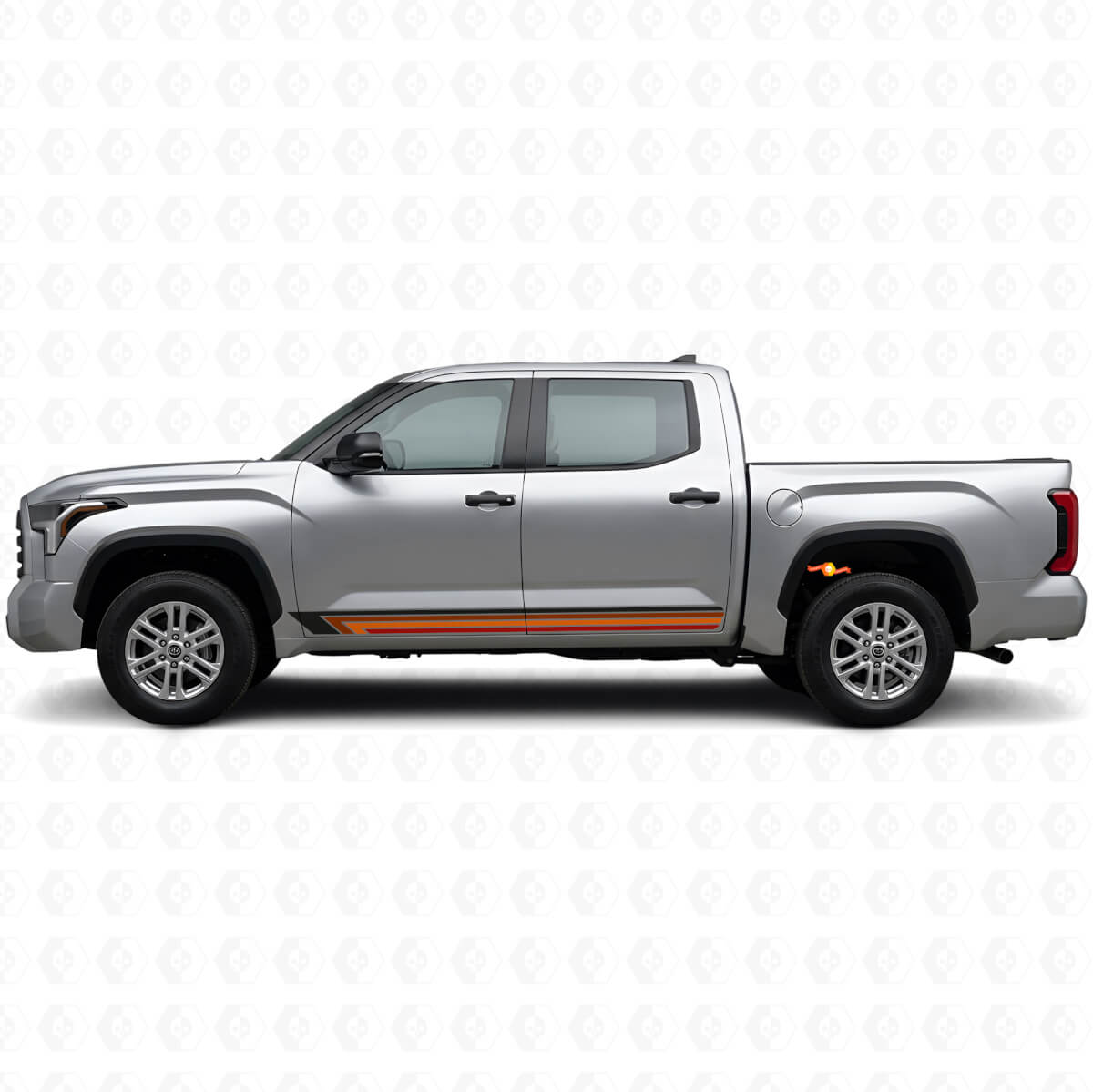Autocollant vinyle latéral à rayures droites vintage pour Toyota Tundra 2022+