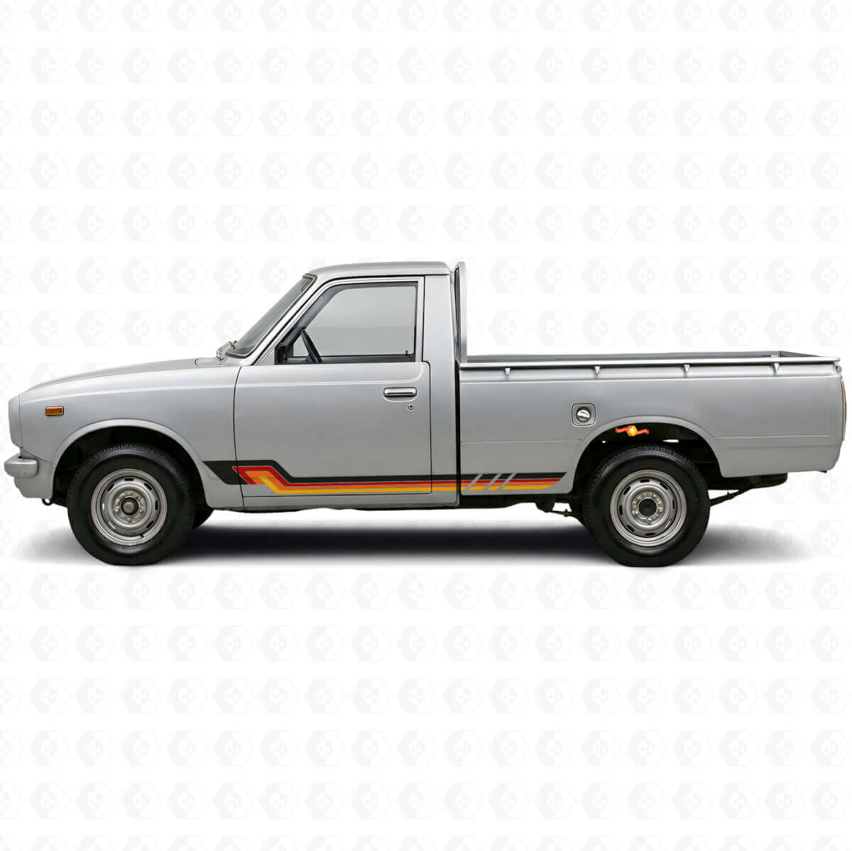 Autocollant en vinyle à bandes latérales style vintage pour Toyota Hilux 1968-1972