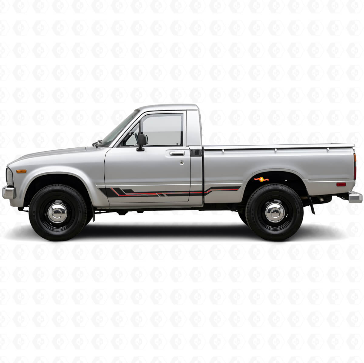Autocollant vinyle courbé pour bas de caisse Toyota Hilux 1978-1983