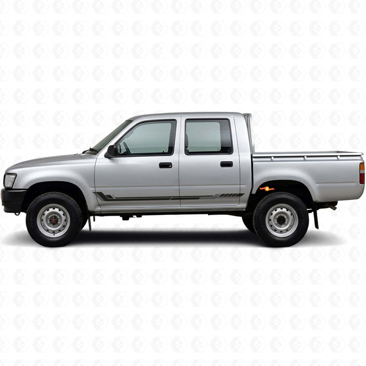 Autocollant Vinyle Rayures Latérales Style Racing pour Toyota Hilux 1988-1997