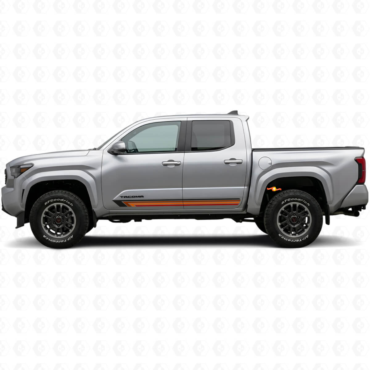 Autocollant latéral en vinyle à rayures droites vintage pour Toyota Tacoma 2023+