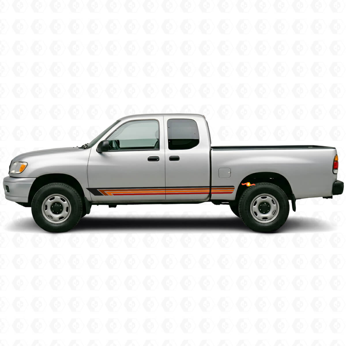 Autocollant Vinyle Latéral à Rayures Droites Vintage pour Toyota Tundra 1999-2006