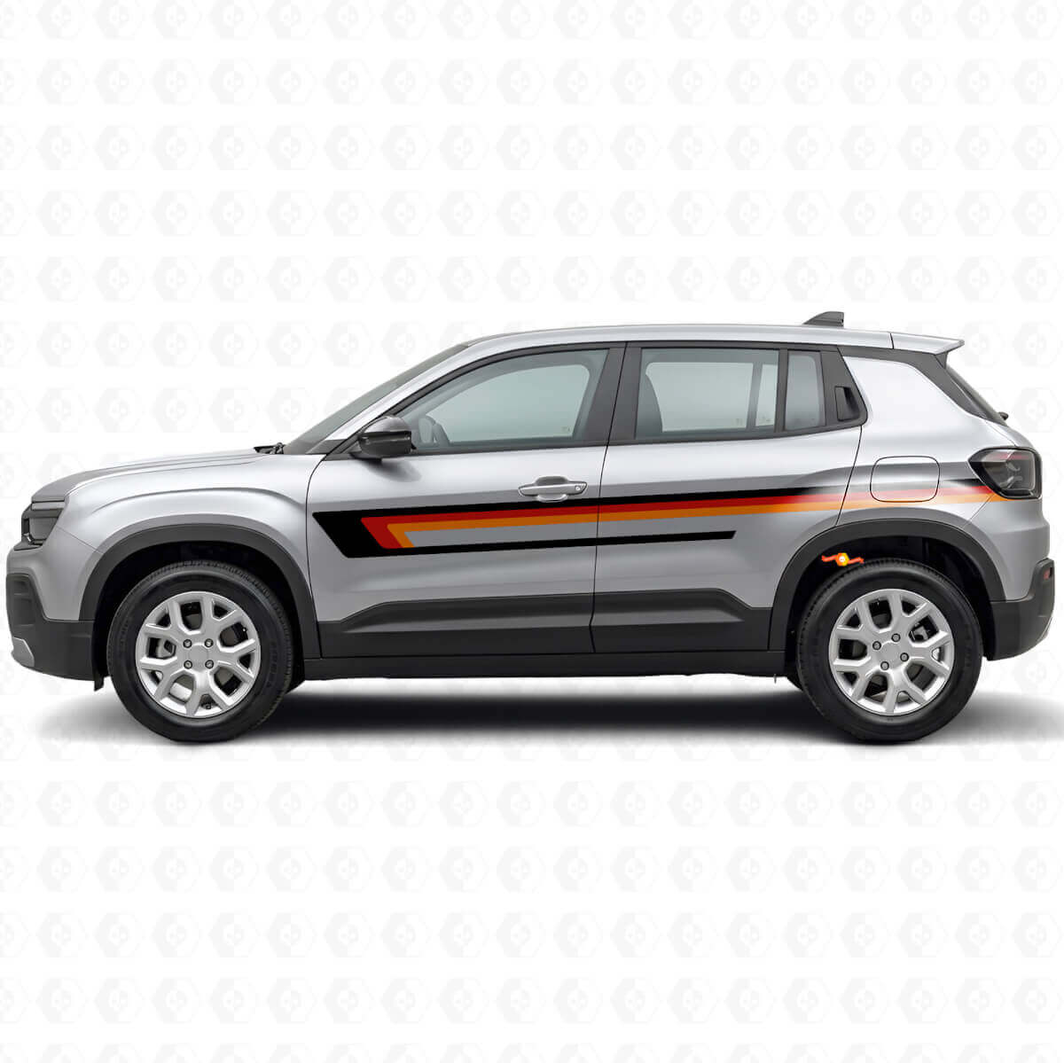 Autocollant Vinyle Bandes Triples pour Porte Jeep Avenger 2023+