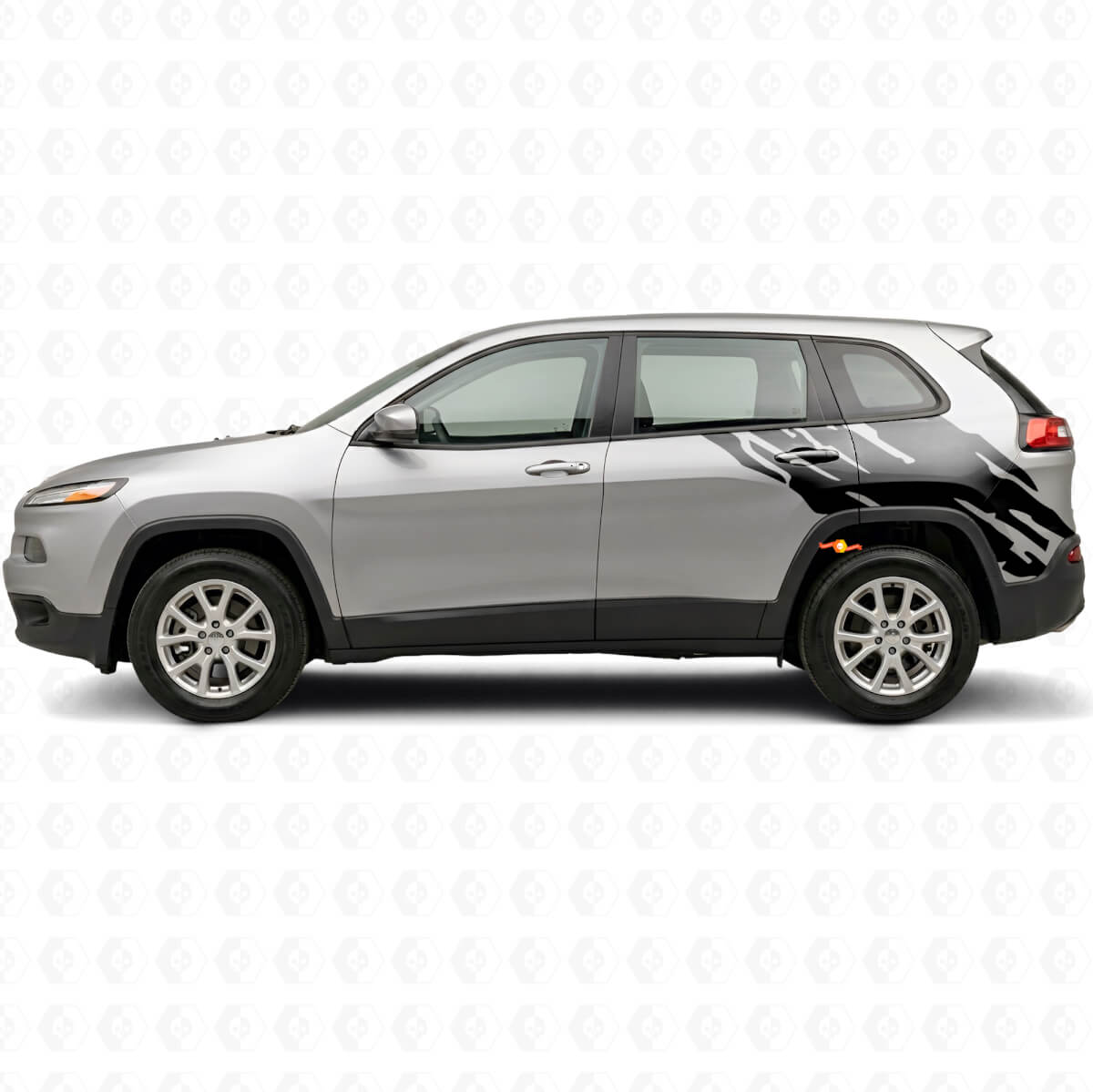 Autocollant vinyle graphique éclaboussures de boue latéral arrière pour Jeep Cherokee KL 2013-2023