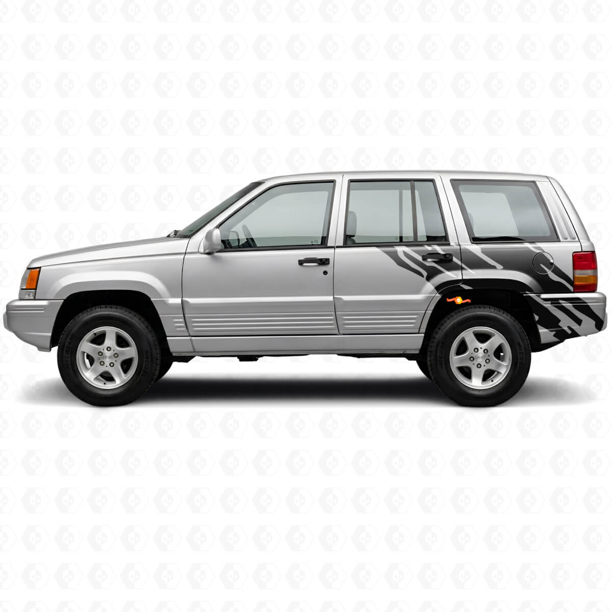 Autocollant Vinyle Graphique de Projection de Boue Latéral Arrière pour Jeep Grand Cherokee 1993-1998