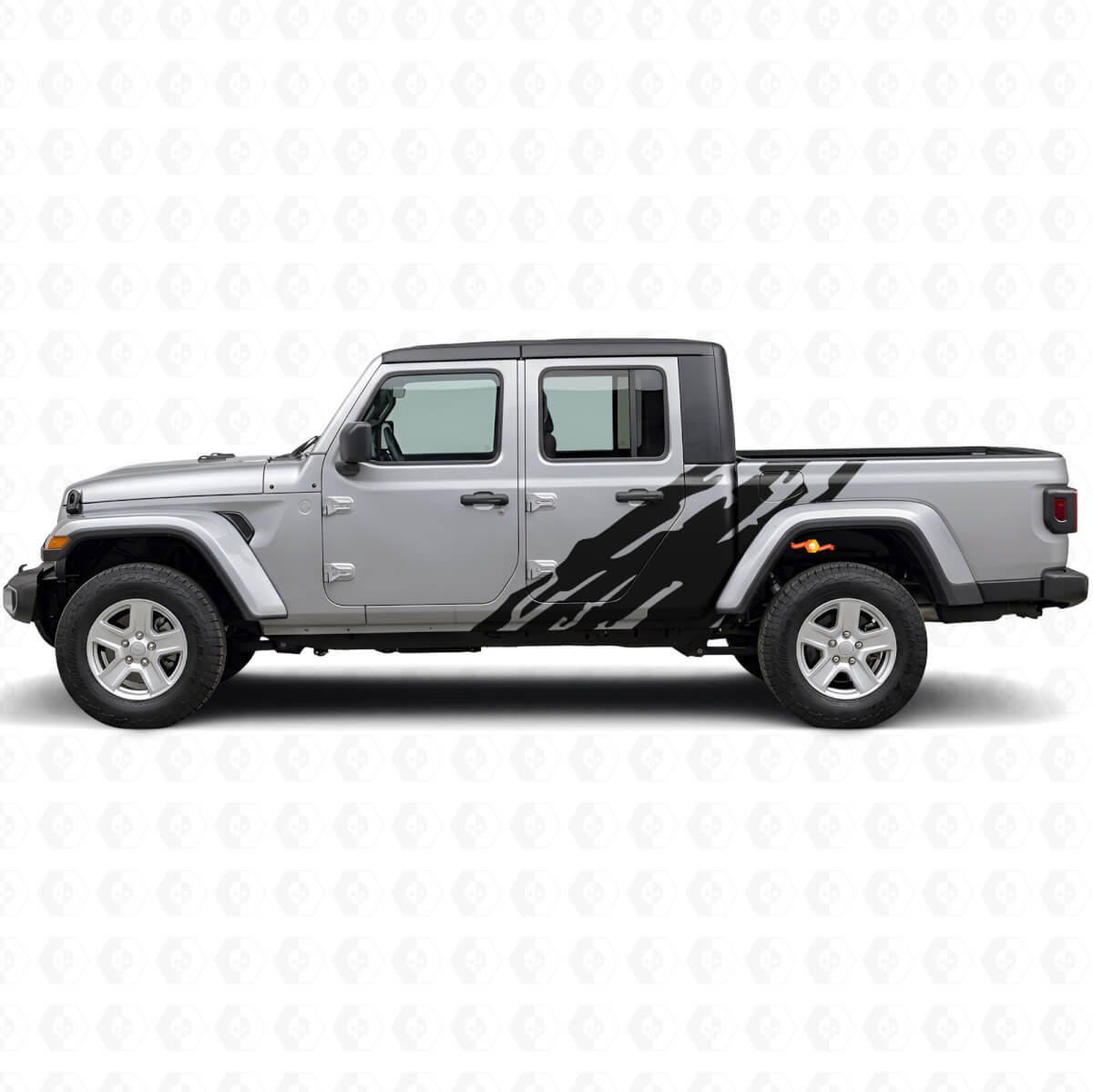 Autocollant en vinyle graphique éclaboussures de boue latéral pour Jeep Gladiator 2020+