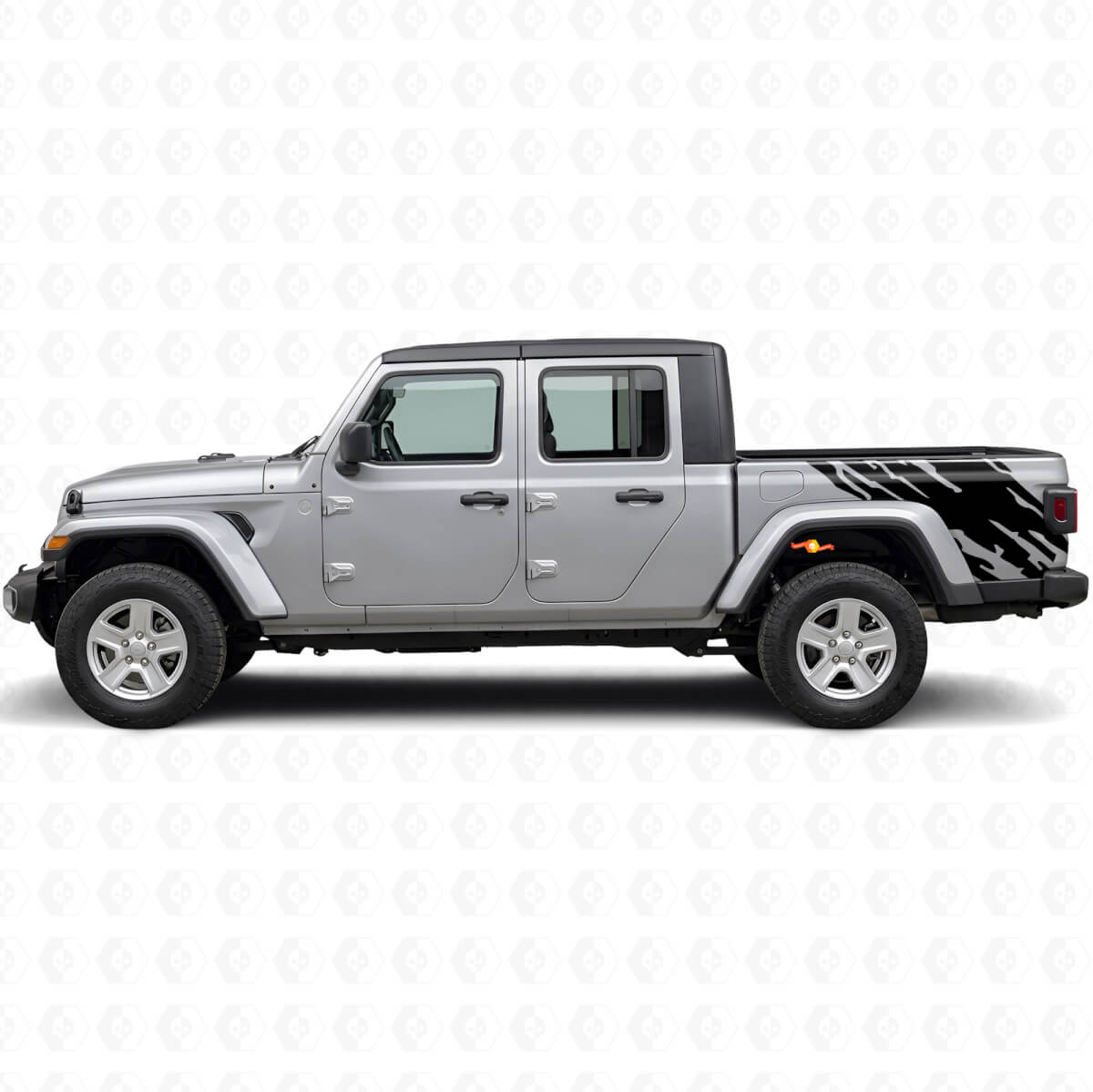 Autocollant vinyle graphique éclaboussures de boue arrière latéral pour Jeep Gladiator 2020+