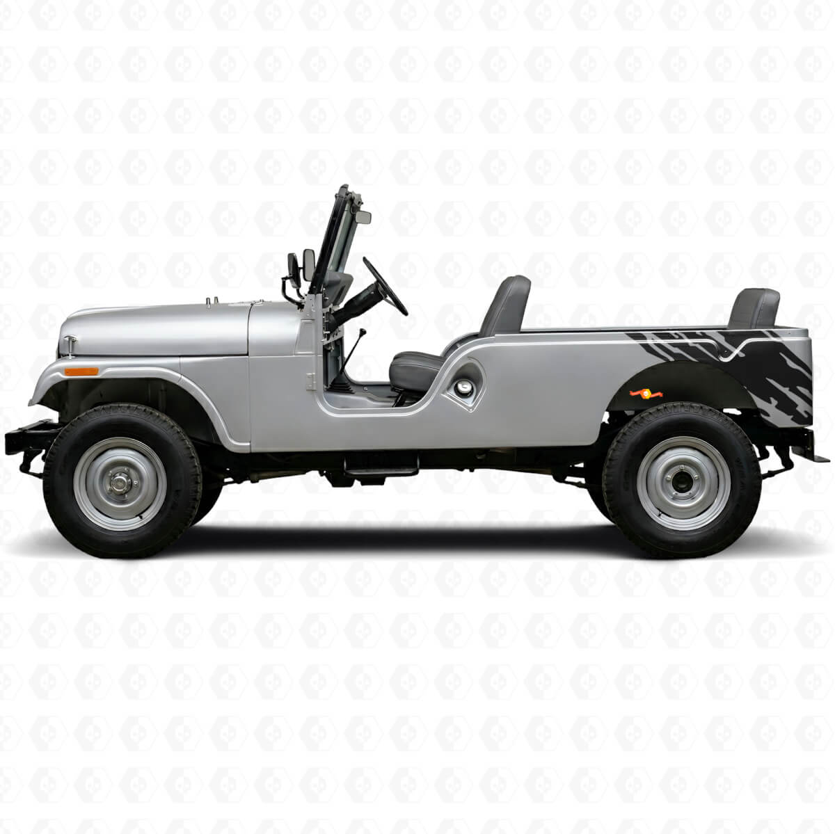 Autocollant vinyle graphique éclaboussures de boue arrière latéral pour Jeep CJ-6 1955-1975