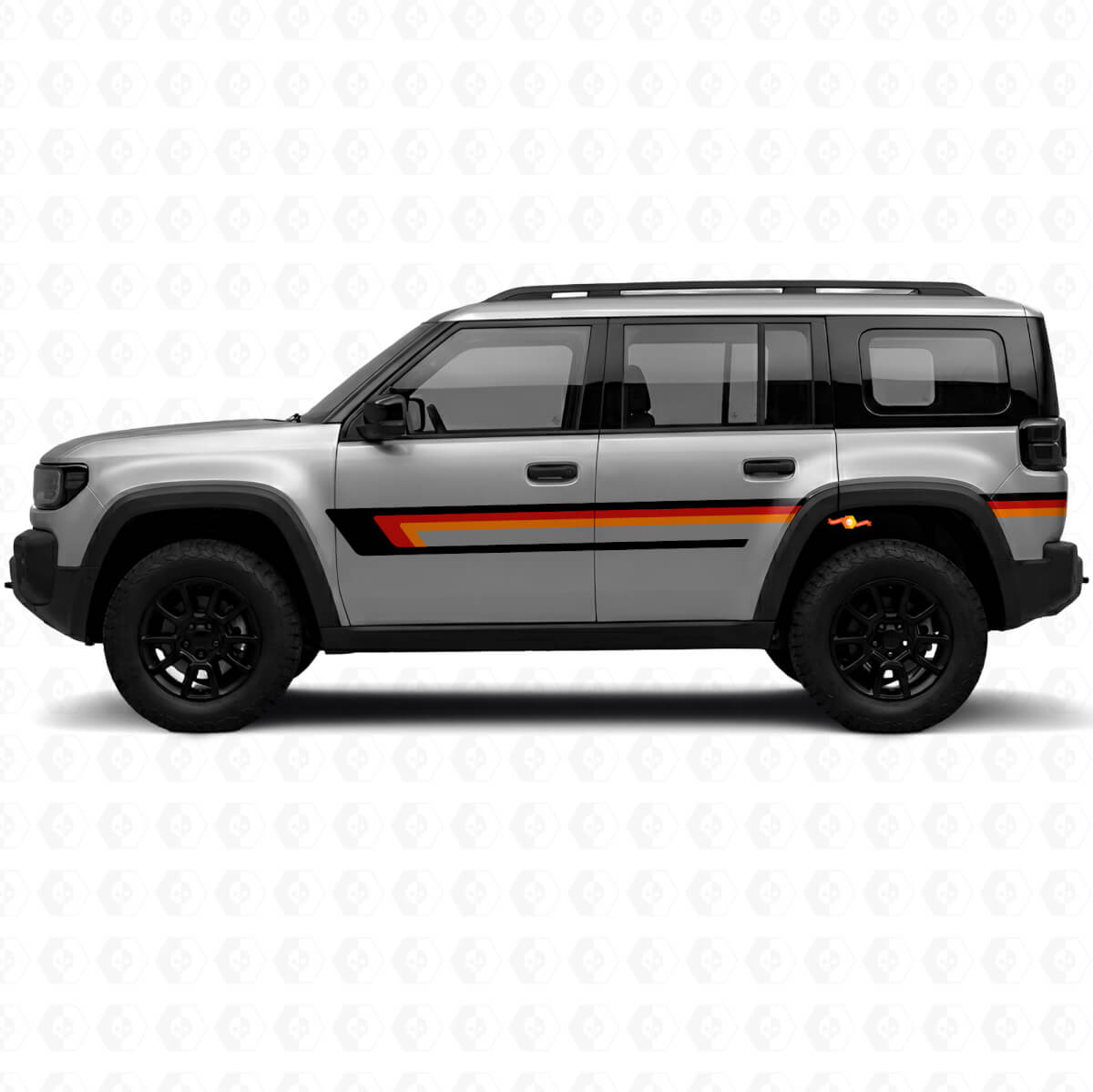 Autocollant Vinyle Latéral à Triple Bandes pour Jeep Recon 2026+