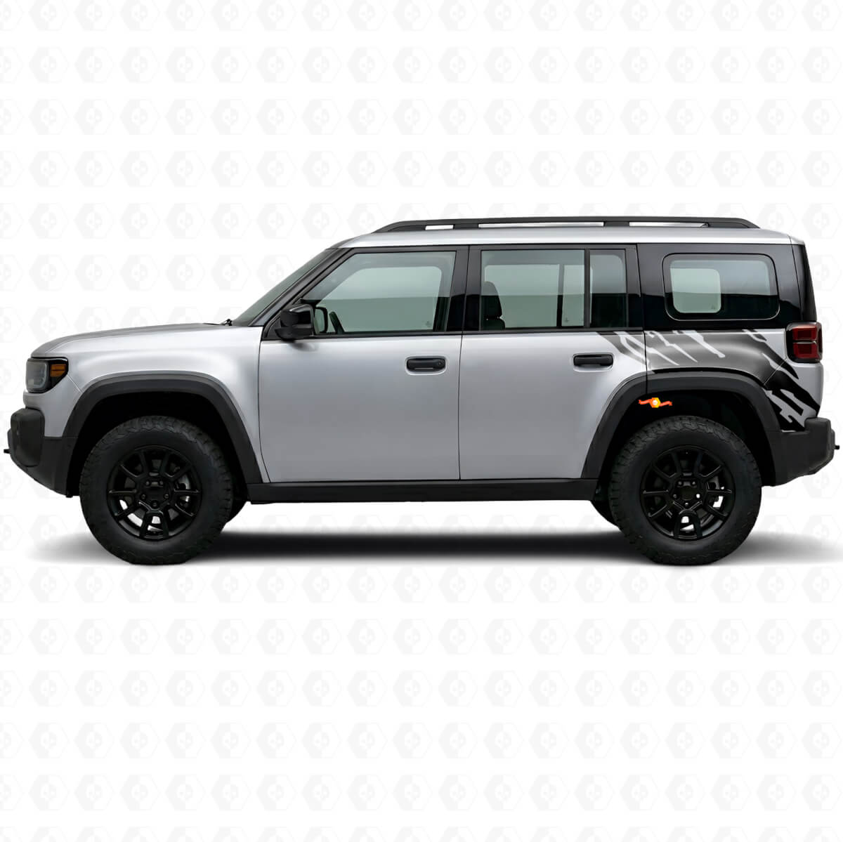 Autocollant vinyle graphique éclaboussures de boue arrière latéral pour Jeep Recon 2026+