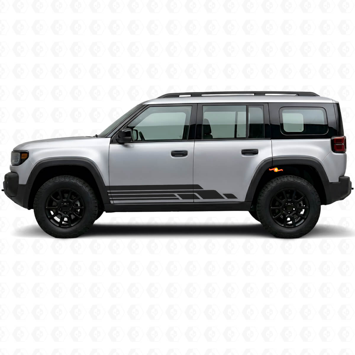 Kit de décalcomanies latérales en vinyle à bandes courbes pour Jeep Recon 2026+