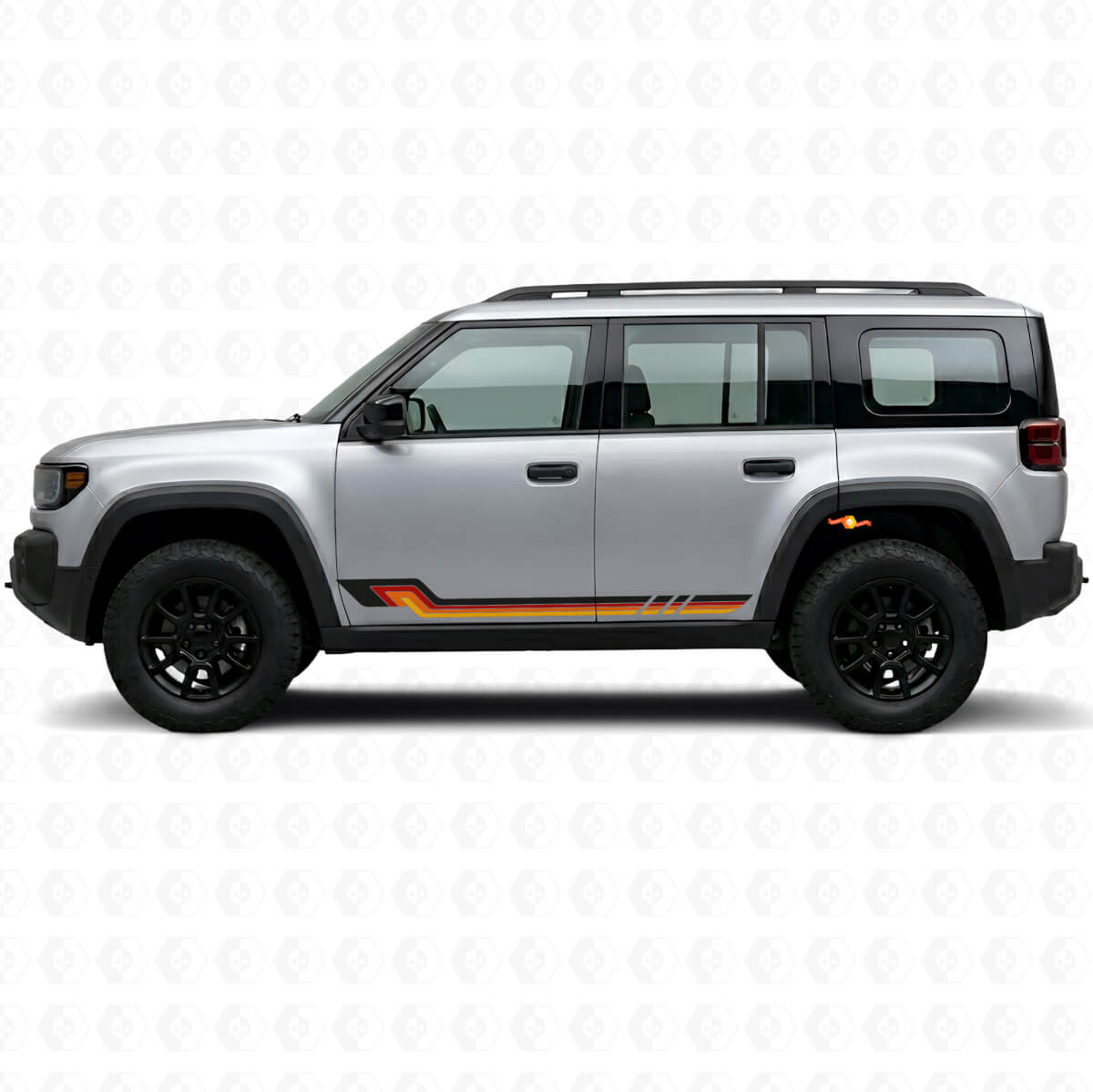 Autocollant en vinyle vintage à bandes latérales pour Jeep Recon 2026+