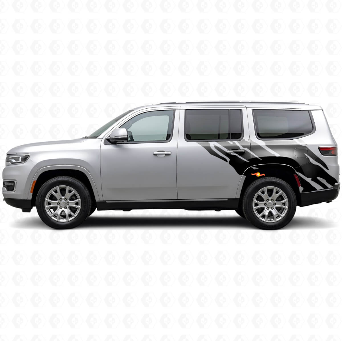 Autocollant vinyle graphique éclaboussures de boue latéral arrière pour Jeep Wagoneer 2022+