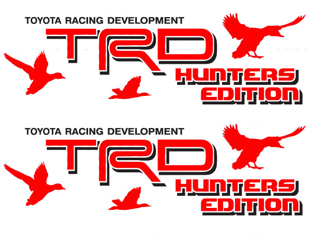 Kit d’autocollants latéraux en vinyle TRD Hunters Edition pour Toyota FJ Cruiser