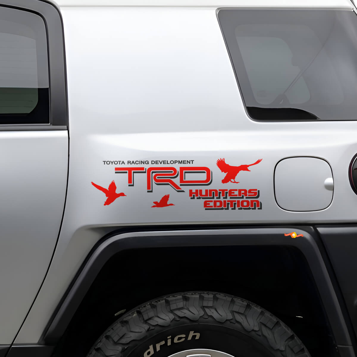 Kit d’autocollants latéraux en vinyle TRD Hunters Edition pour Toyota FJ Cruiser