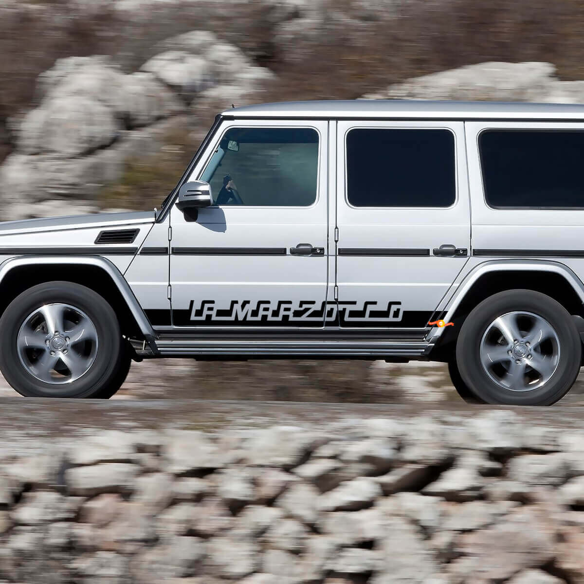 Autocollant vinyle latéral bande de course personnalisée pour Mercedes-Benz Classe G