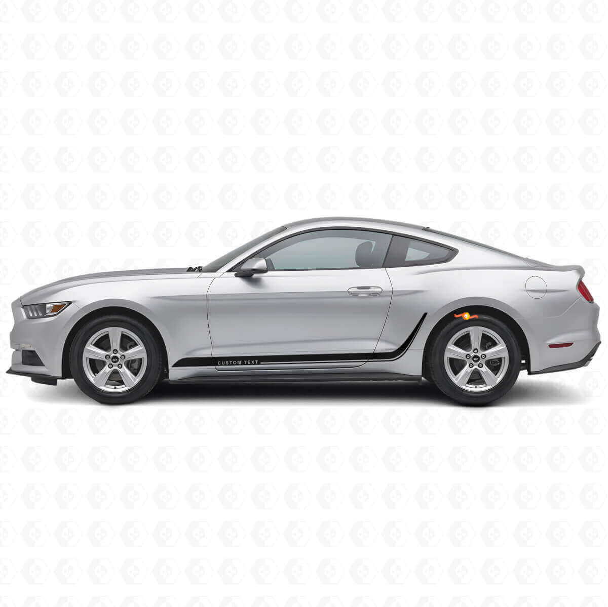 Autocollant Vinyle Latéral à Bandes Personnalisées pour Musclecar Mustang