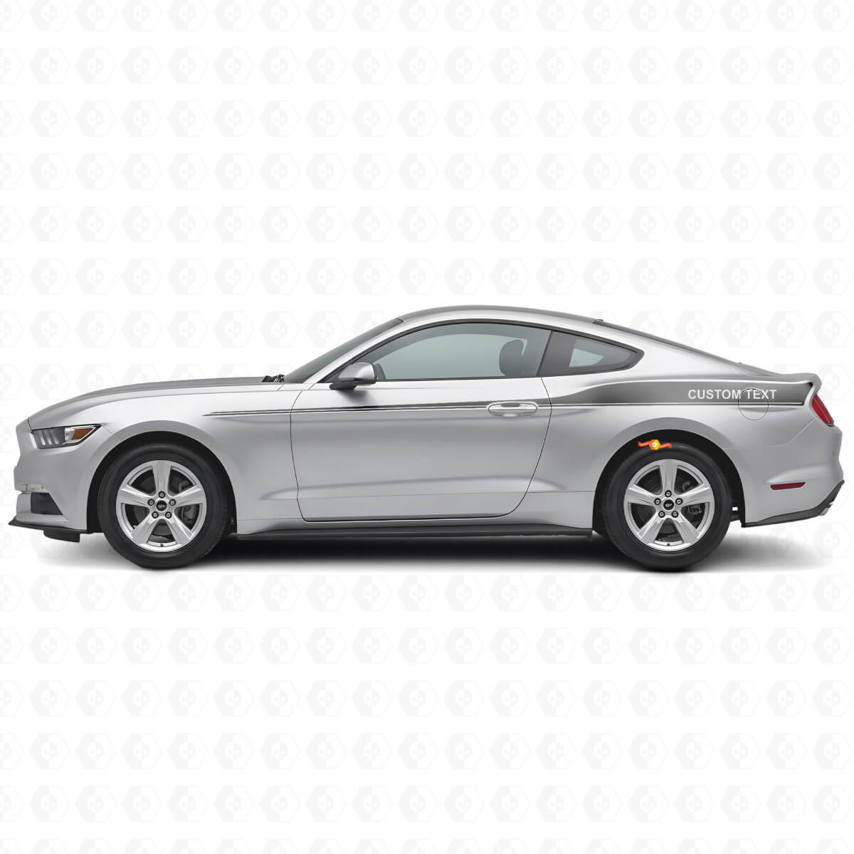 Kit d'autocollants vinyle décorés personnalisés pour bandes latérales Musclecar Mustang 2015-20