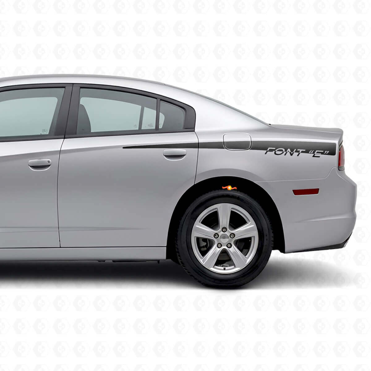 Autocollant vinyle bandes latérales arrière personnalisées pour Dodge Charger 2011-2014