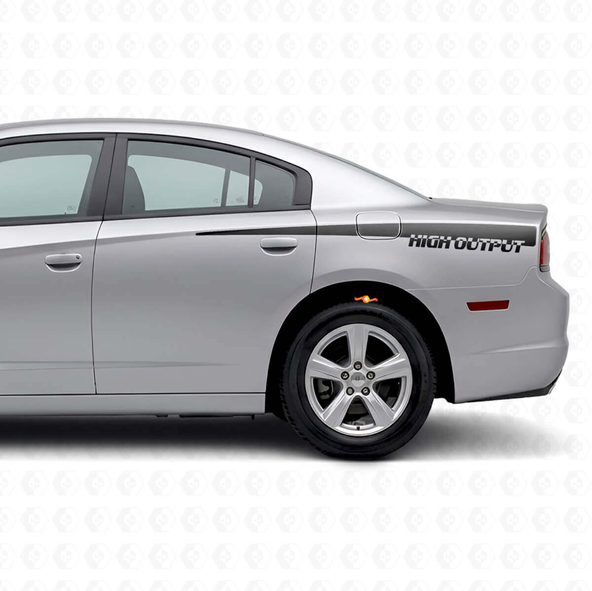 Autocollant vinyle bandes latérales haute performance pour Dodge Charger 2011-2014