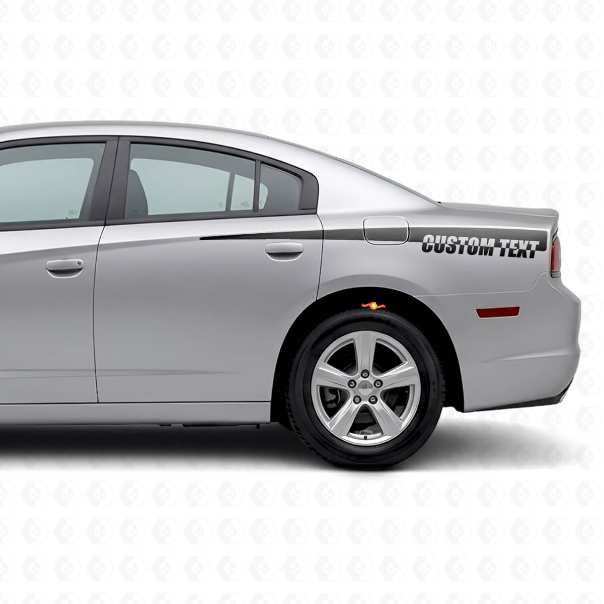 Autocollant vinyle de bandes latérales personnalisées pour Dodge Charger 2011-2014