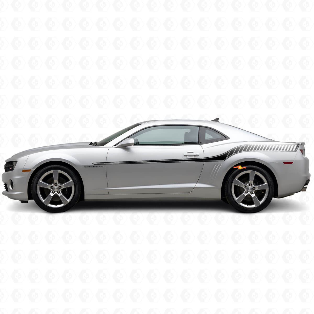 Kit de bandes latérales en vinyle style course pour Chevrolet Camaro 2010-2013