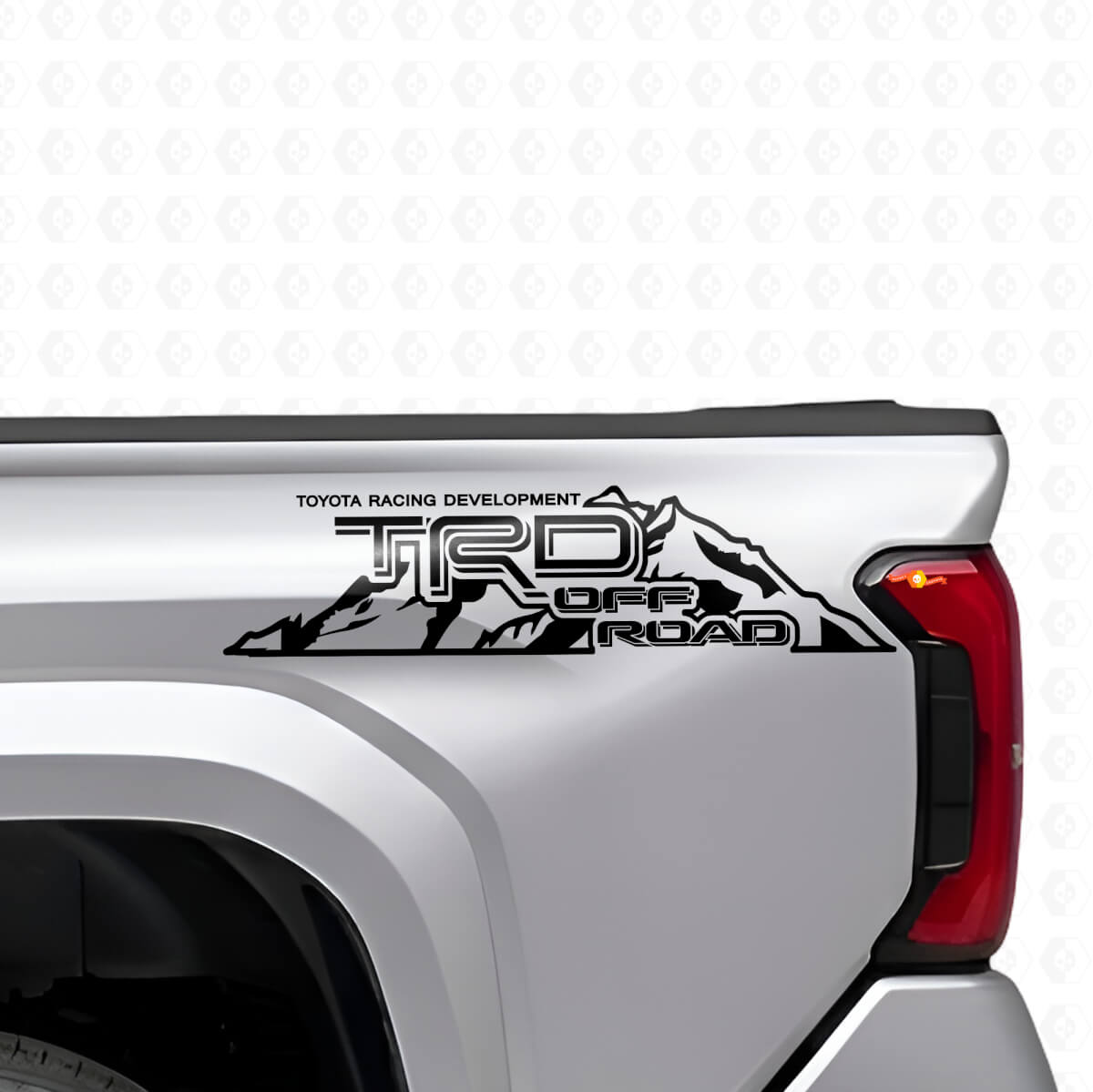 Ensemble d'autocollants latéraux en vinyle style montagne tout-terrain TRD pour camions Toyota