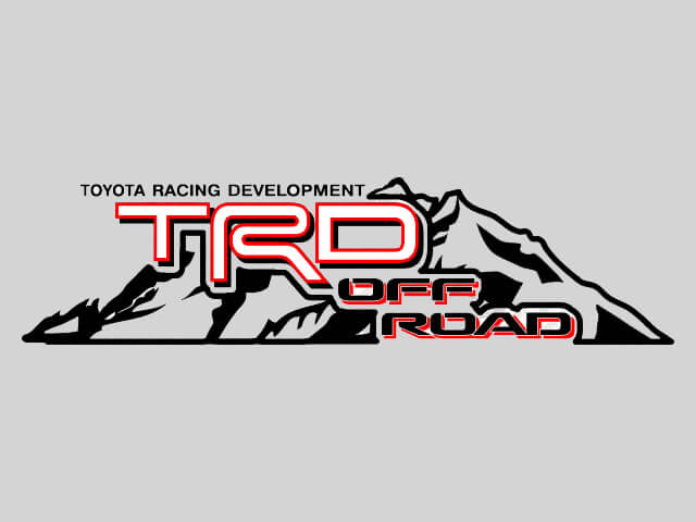 Autocollants Vinyle TRD Off Road Montagne pour Voitures Toyota