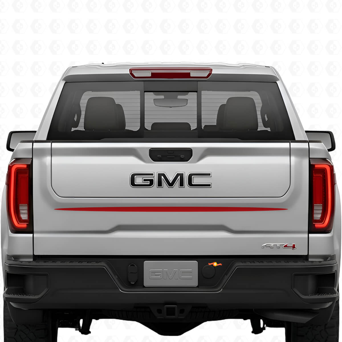 Autocollants Bandes pour hayon pour GMC Sierra 1500 AT4X Autocollant vinyle pour graphiques GMC Sierra