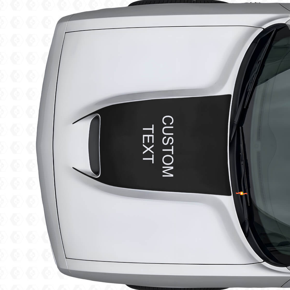 Autocollant en vinyle de ventilation de capot personnalisé noir pour Dodge Challenger 2015+