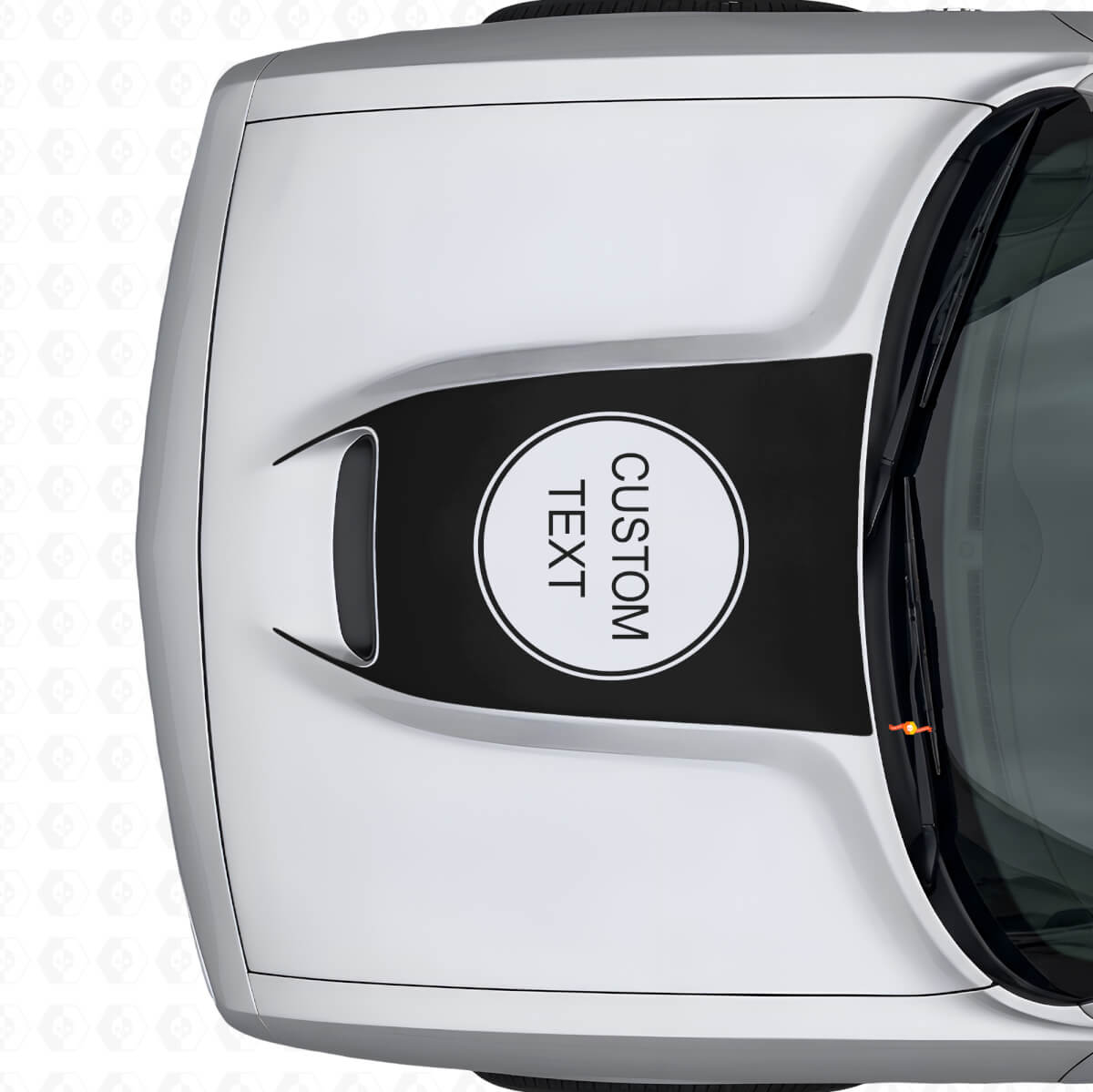 Autocollant Vinyle de Lettre Personnalisée pour Entrée d'Air de Capot Dodge Challenger 2015+