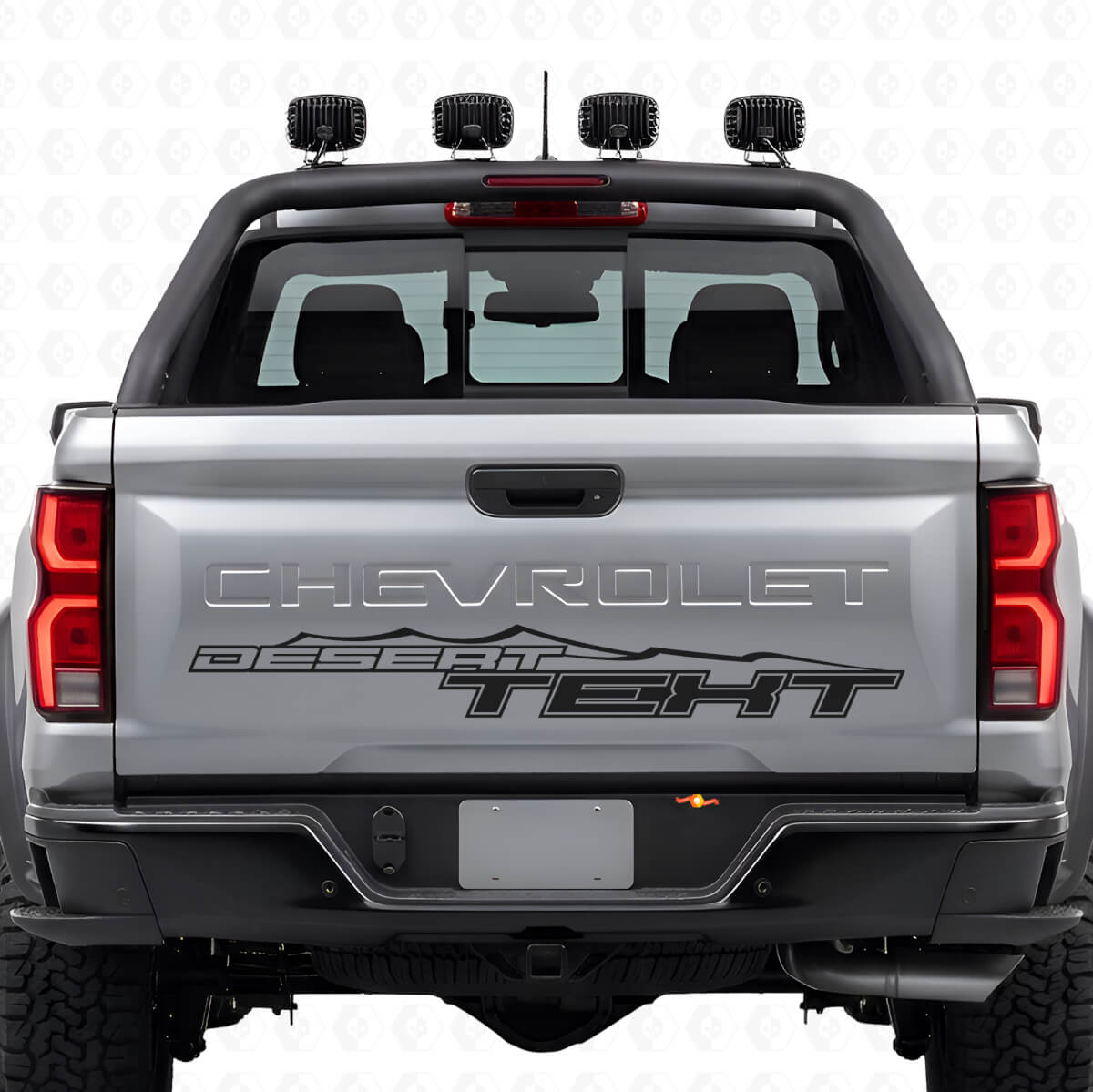 Autocollant vinyle personnalisé style désert pour hayon Chevrolet Colorado ZR2