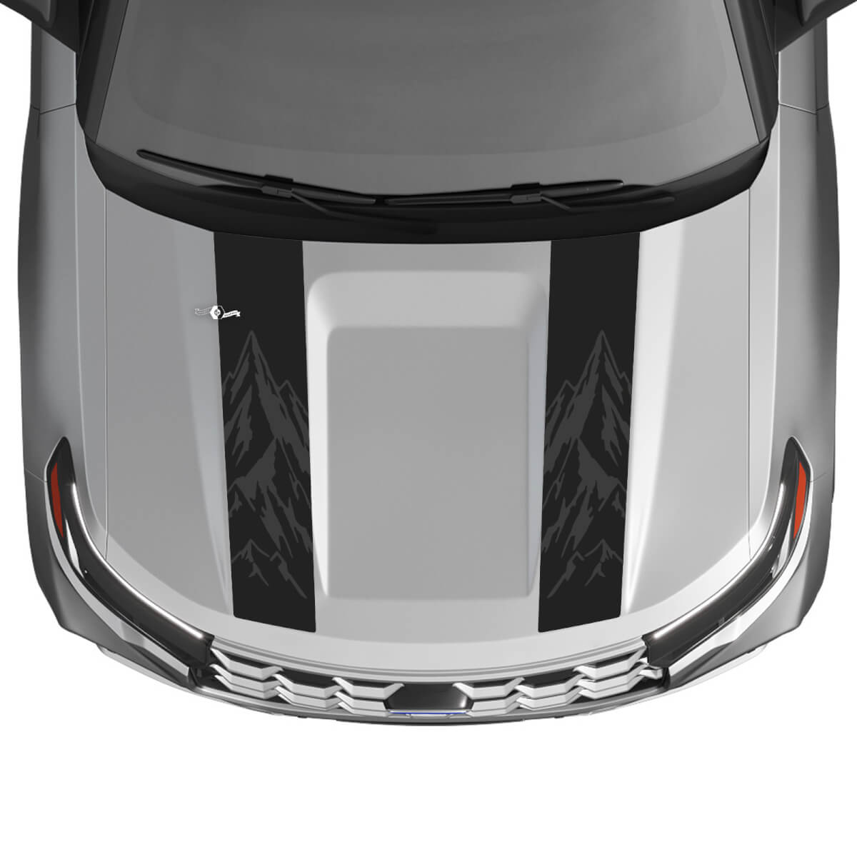 Kit de décalcomanies vinyle double bande de contour de capot pour Musclecar Explorer ST 2020-26