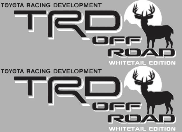 Autocollants latéraux TRD Off Road Whitetail Edition Deer pour Toyota FJ Cruiser