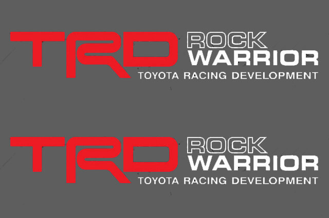 Ensemble d'autocollants latéraux en vinyle TRD Rock Warrior pour Toyota FJ Cruiser