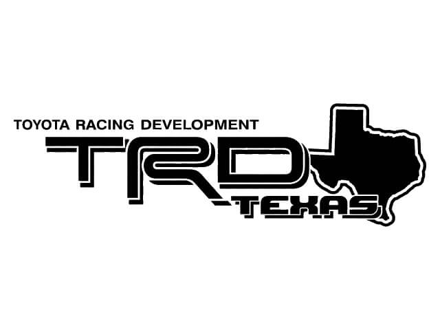 Autocollants vinyle latéraux paire style carte du Texas TRD pour voitures Toyota