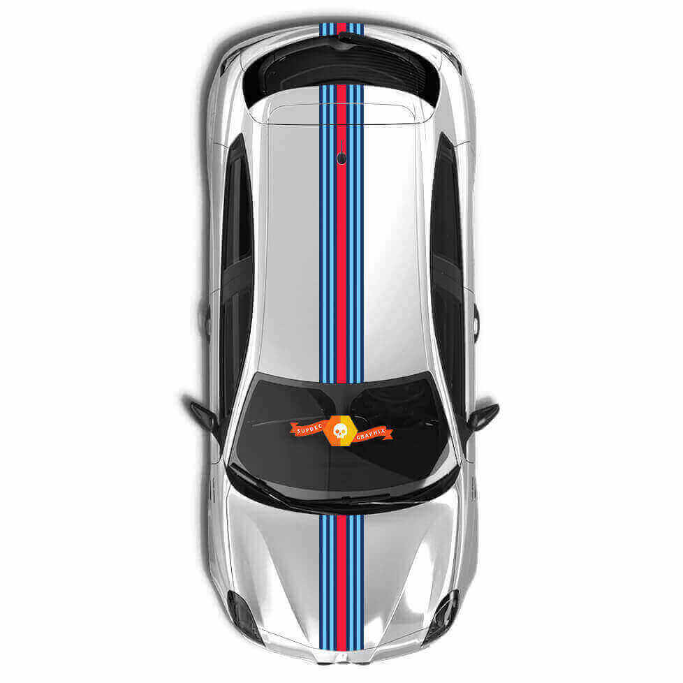 Kit d'autocollants vinyle bandes de course style racing pour Alfa Romeo