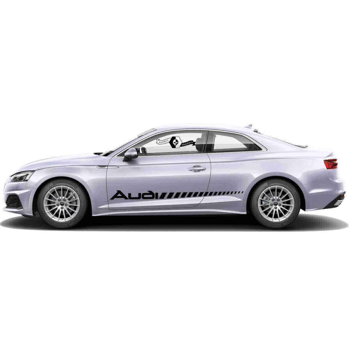 Kit de décalcomanie vinyle latérale de style stroboscopique de marque pour Audi A5