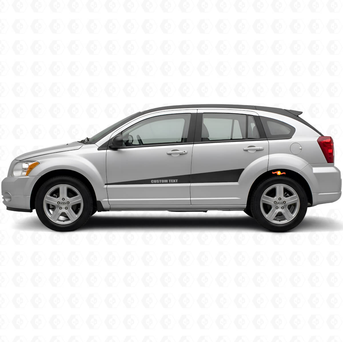 Kit de décalcomanies en vinyle à bandes latérales extensibles personnalisées pour Dodge Caliber 2007+