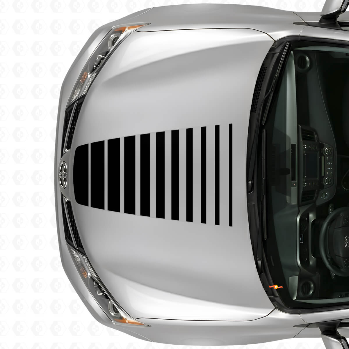 Autocollant en vinyle à bandes stroboscopiques expansibles pour Toyota RAV4 2013+