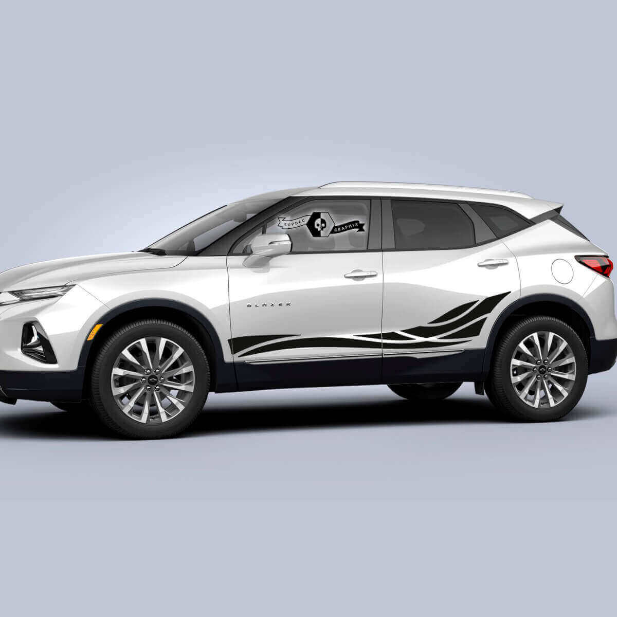 Kit de décalcomanies autocollantes en vinyle Tribal Wave Side Stripes pour Chevrolet Blazer