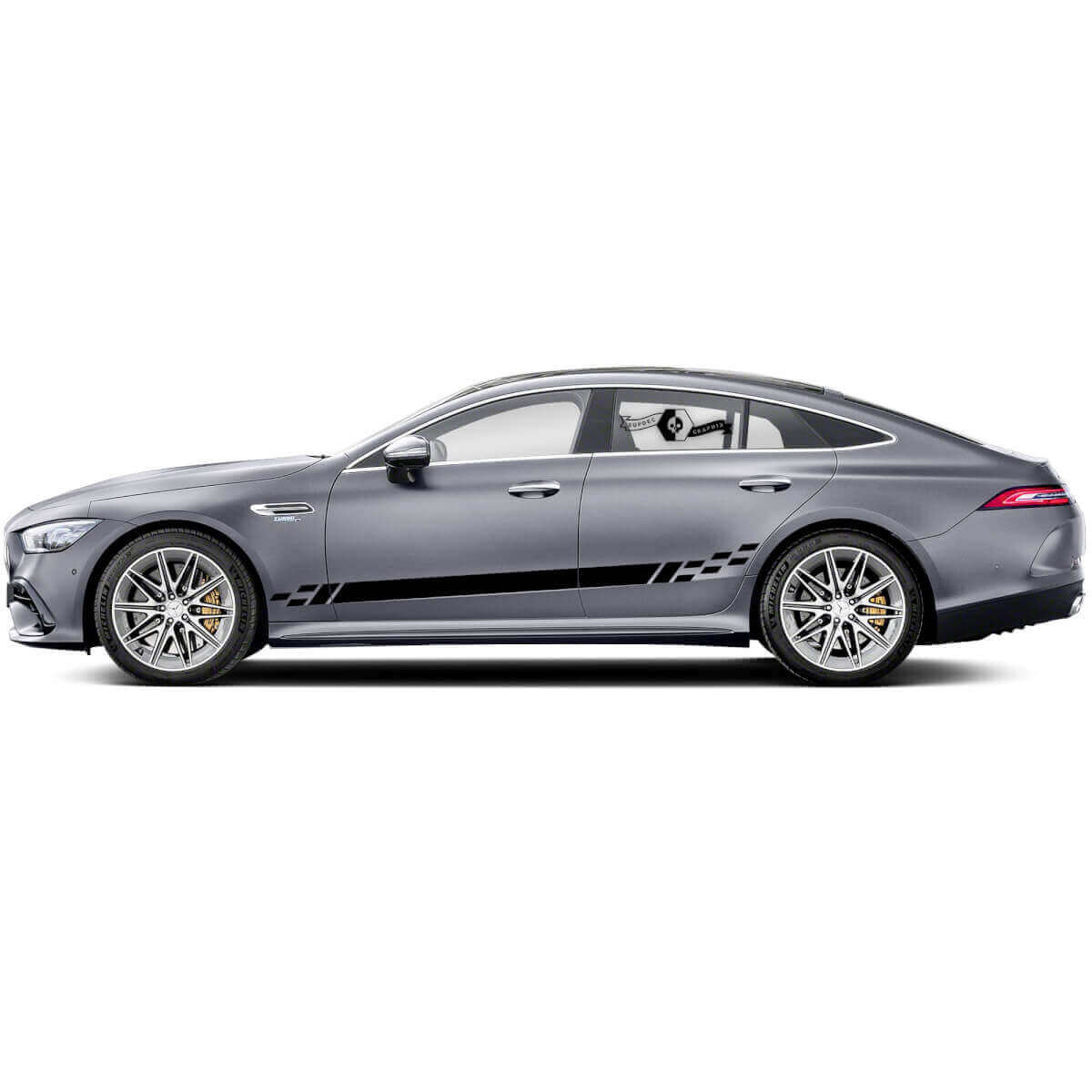 Kit d'autocollants en vinyle à bandes latérales décorées pour Mercedes Benz AMG GT3