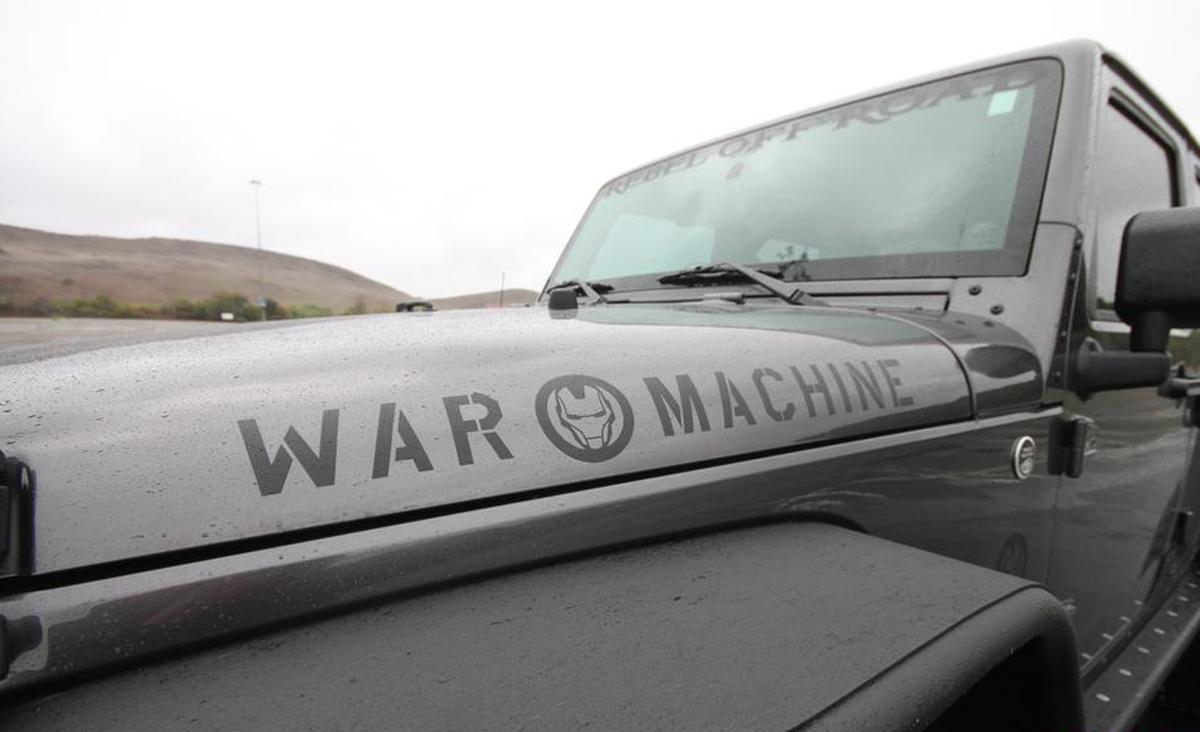 2 Jeep War Machine Wrangler Edition Vinyl Hood Sticker Decal TJ LJ JK Illimité
