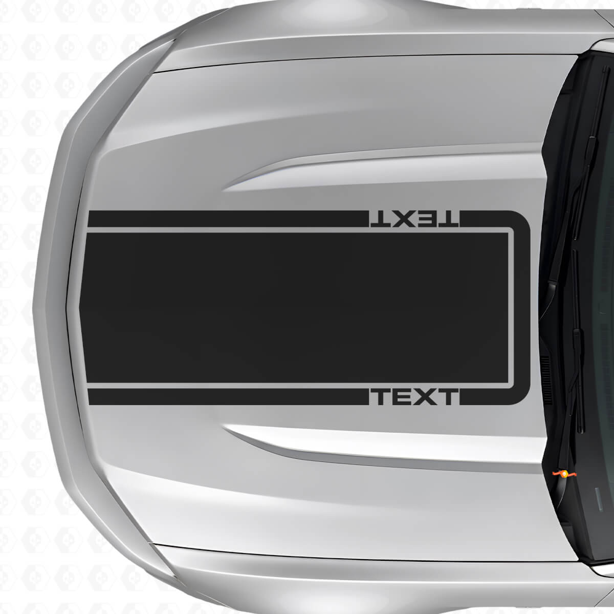 Autocollant Vinyle Bande de Contour de Texte Personnalisé pour Musclecar Musclecarmodel Mach 1 2010-20