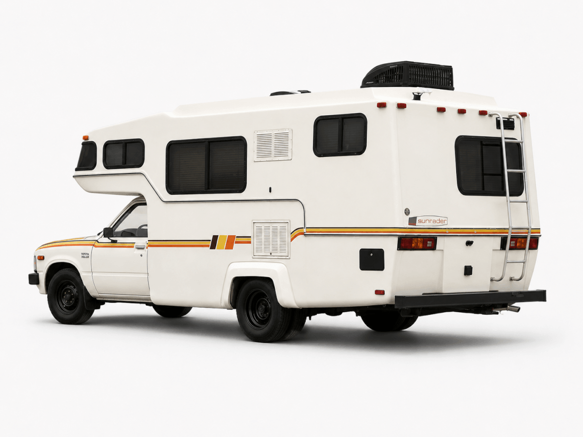 Kit de décalcomanies en vinyle à 3 bandes latérales rétro style old school pour Toyota Sunrader RV