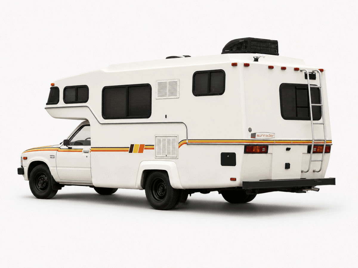 Kit de décalcomanies en vinyle à 3 bandes latérales rétro style old school pour Toyota Sunrader RV