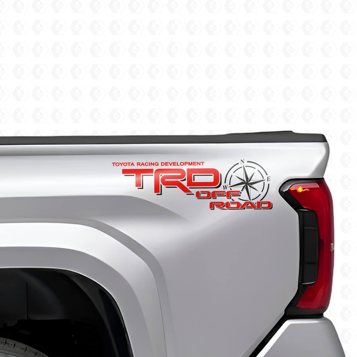 Autocollants latéraux en vinyle TRD Off Road Compass pour Toyota Tacoma