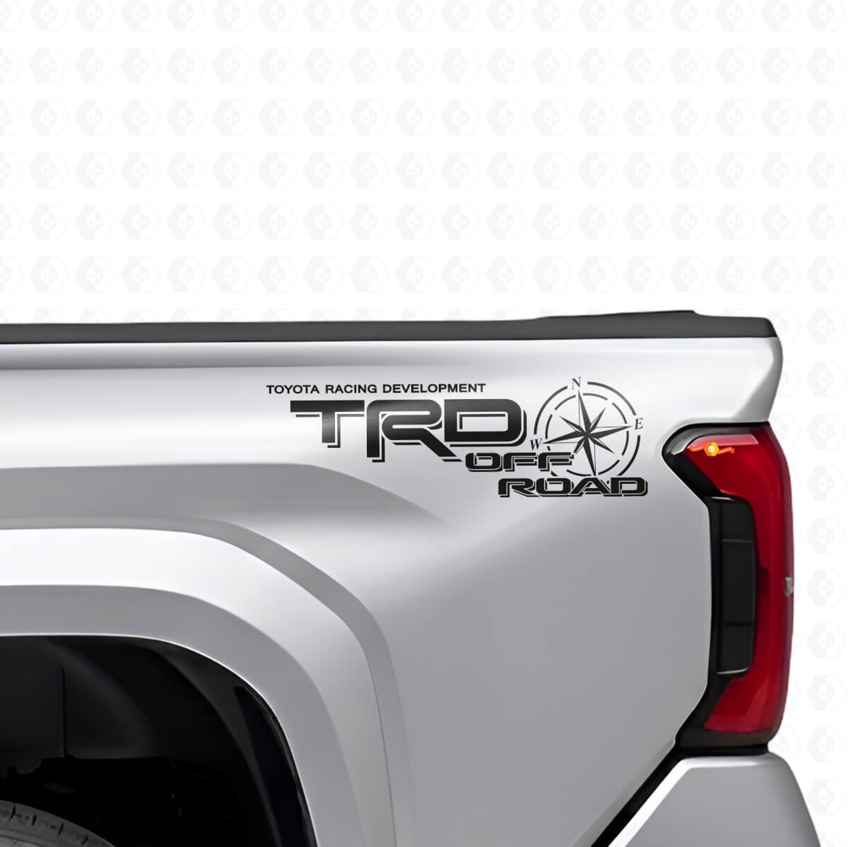 Kit de décalcomanies en vinyle TRD Off Road pour côté de benne Toyota Tacoma
